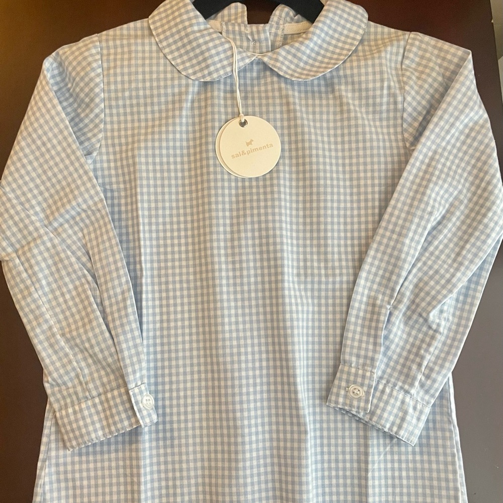 Sal & Pimenta Gingham Dress Shirt 3T